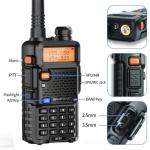 Baofeng M-5R 8W Multi Band Ham Radio Walkie Talkie VHF UHF AM FM Aviation Band