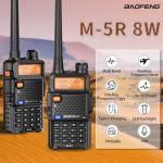 Baofeng M-5R 8W Multi Band Ham Radio Walkie Talkie VHF UHF AM FM Aviation Band