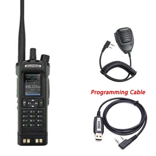 BAOFENG UV32 Amateur Walkie Talkie Aviation Radio GPS Bluetooth APP+Mic+Cable US