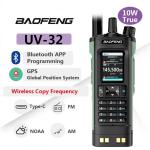 BAOFENG UV32 Amateur Walkie Talkie USB Type C Aviation Radio GPS Bluetooth APP