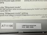 OEM 03-05 Lincoln Aviator Radio Display Receiver CD Player Navigation Screen