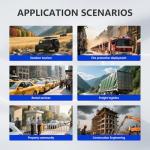 QYT KT-980PLUS 50W Dual Band Mobile Ham Radio - Car Two Way Radio with 4 Displays & Quad Standby with Repeater Capability, 200 Channels,Ham Radio Base Station for Off-Roading & Vehicle Driving