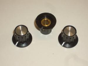 GOLDSUN CPZ1MSR 3X RIBBED DIAL KNOB FOR YAESU FT-201 FT-220 FT-620B FRG-7 YO-101
