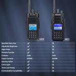 Ailunce HD2 IP67 Bluetooth GPS Dual Band DMR HAM VFO Two Way Radio+USB