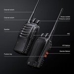 BAOFENG BF-888S Two Way Radio Long Range 16 CH Baofeng Radio and Tenway Covert Air Acoustic Tube Earpiece (Pack of 10)