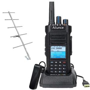DMR Ailunce HD2 Bluetooth Ham Radio Digital Handheld Radio & AY03 Antenna