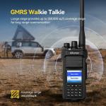 HA1G GMRS Handheld Radio IP67 Waterproof NOAA USB-C Two Way Radio For Outdoor