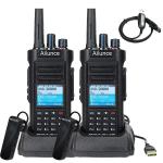 2Pack Ailunce HD2 IP67 Bluetooth GPS Dual Band DMR HAM VFO Two Way Radio+USB