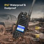 HA1G GMRS Handheld Radio IP67 Waterproof NOAA USB-C Two Way Radio For Outdoor