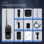 Ailunce HD2 GPS Dual Band DMR Bluetooth Ham Walkie Talkie Two Way Radio NOAA+Mic