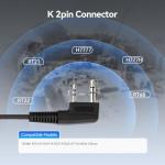 Retevis Walkie Talkies Speaker Mic Shoulder Speaker, 2 Pin, for RT22 RT21 RT22S H-777 RB29 RT86 RT-5R RB89 RB15 RB29, Compatible with BAOFENG UV-5R BF-F8HP UV-5G Plus Samcom Two Way Radios (2 Pack)