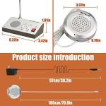 Retevis RT-9908 Window Speaker,Window Intercom Dual-Way Voice,Window Speaker Intercom System for Business,Bank,Ticket Window