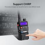 Retevis RT-5R 2 Way Radio Long Range, Walkie Talkies with Shoulder Mic, Dual Band, 128CH, Emergency Alarm, Handheld Two Way Radios, 1400mAh Rechargeable Ham Radio for Hunt, Hiking, Sking (2 Pack)