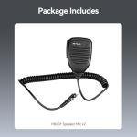 Retevis Walkie Talkies Speaker Mic Shoulder Speaker, 2 Pin, for RT22 RT21 RT22S H-777 RB29 RT86 RT-5R RB89 RB15 RB29, Compatible with BAOFENG UV-5R BF-F8HP UV-5G Plus Samcom Two Way Radios (2 Pack)