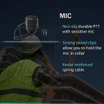 Retevis RT-5R 2 Way Radio Long Range, Walkie Talkies with Shoulder Mic, Dual Band, 128CH, Emergency Alarm, Handheld Two Way Radios, 1400mAh Rechargeable Ham Radio for Hunt, Hiking, Sking (2 Pack)