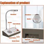 Retevis RT-9908 Window Speaker,Window Intercom Dual-Way Voice,Window Speaker Intercom System for Business,Bank,Ticket Window
