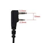 LEIMAXTE Walkie Talkie Headset for Baofeng BF-888s Kenwood TK-3160 TK-3230 NX-300 Two Way Radio with Mic PTT Surveillance Earpiece,G Shape