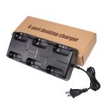 Aimtobest 6 in 1 Charger Compatible for Zastone X6 Retevis RT22 Luiton LT-316 NKTECH NK-U1 Zeadio ZS-B1 TIDRADIO TD-M8 Radtel RT-10 Radioddity R1 Walkie Talkie Two Way Radio (1 Pack)