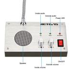Retevis RT-9908 Window Speaker System,Intercom System,Two Way Voice Transmission,High Power Speaker for Bank,School,Store(4 Pack)