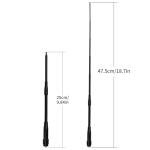 Bingfu 136-174MHz 400-470MHz UHF VHF Ham Radio Antenna - Handheld Radio Soft Whip Telescopic Antenna Compatible with Baofeng UV-5R BF-F8HP 888S Retevis RT-5R RT5 RT-5RV RT29 Aliunce HD1 Arcshell AR-5