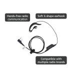 LEIMAXTE Walkie Talkie Headset for Baofeng BF-888s Kenwood TK-3160 TK-3230 NX-300 Two Way Radio with Mic PTT Surveillance Earpiece,G Shape
