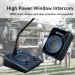 Retevis RT-9909 Window Intercom,Window Speaker Intercom System,IPX5 Waterproof,Noise Canceling,High Power Loudspeaker,Dual Way Intercom for Food Truck,Counter,Ticket Office