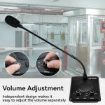 Retevis RT-9909 Window Intercom,Window Speaker Intercom System,IPX5 Waterproof,Noise Canceling,High Power Loudspeaker,Dual Way Intercom for Food Truck,Counter,Ticket Office