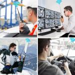 Bingfu 136-174MHz 400-470MHz UHF VHF Ham Radio Antenna - Handheld Radio Soft Whip Telescopic Antenna Compatible with Baofeng UV-5R BF-F8HP 888S Retevis RT-5R RT5 RT-5RV RT29 Aliunce HD1 Arcshell AR-5