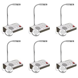 Retevis RT-9908 Window Intercom 2 Way,Window Speaker Intercom,Noise Free Function,Clear Voice,for Office,Shop,Restaurant（6 Pack）