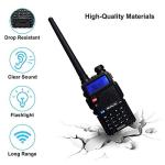 Retevis RT-5R Two Way Radio Handheld Rechargeable, Dual Band VOX 128CH 2-Way Radios Long Range High Power, Falshlight and Emergency Alarm Walkie Talkies for School, Church Security, Farm(10 Pack)
