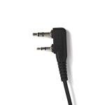 (10-Pack) 2-Pin Microphone Clear Acoustic Tube Headphones Compatible with Baofeng UV-5R UV-82 Retevis H-777 H-777S RT21 RT22 RT27 RT-5R Two Way Radios