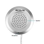 Retevis RT-9908 Window Intercom 2 Way,Window Speaker Intercom,Noise Free Function,Clear Voice,for Office,Shop,Restaurant（6 Pack）