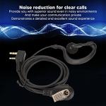 Walkie Talkie Earpiece with Mic K Head 2 Pin Two Way Radio Headset for Retevis H 777 RT1 RT2 RT3 RT5 RT7 RT 5R RT RT B6 2 Way Radios(2pcs Set)