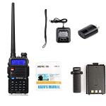 Retevis RT-5R Dual Band Two Way Radios Long Range, High Power 128CH LCD Walkie Talkies for Adults, 2 Way Radio for Hunting, Camping (2 Pack)