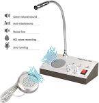 Retevis RT-9908 Window Intercom 2 Way,Window Speaker Intercom,Noise Free Function,Clear Voice,for Office,Shop,Restaurant（6 Pack）