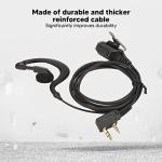 Walkie Talkie Earpiece with Mic K Head 2 Pin Two Way Radio Headset for Retevis H 777 RT1 RT2 RT3 RT5 RT7 RT 5R RT RT B6 2 Way Radios(2pcs Set)