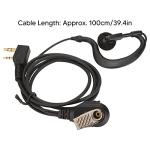 Walkie Talkie Earpiece with Mic K Head 2 Pin Two Way Radio Headset for Retevis H 777 RT1 RT2 RT3 RT5 RT7 RT 5R RT RT B6 2 Way Radios(2pcs Set)