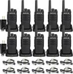 RT68 Two-Way Radios Long Range, Walkie Talkies for Adults, 2 Way Radio with Earp