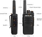 RT68 Two-Way Radios Long Range, Walkie Talkies for Adults, 2 Way Radio with Earp