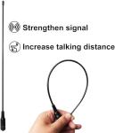 TIDRADIO TD-771 GMRS Radio Flexible Whip Antenna (2 Pack, 462-467MHz, 15.15 inch) for BAOFENG Radio GM21, TD-H8, TD-H3 Plus, UV-5G Plus Mini, GM-15 Pro, UV-9G GMRS Walkie Talkie, SMA-Female