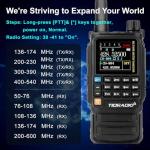 Ham Radio TIDRADIO TD-H3 Plus, Bluetooth-Headphone-connectable, Web Upgrade, APP PC Wireless Programming, 8-Band Long Range Walkie Talkies NOAA Weather Two-Way Radio Handheld for Survival Gear 2 Pack