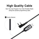 TIDRADIO CH340 Driver USB Programming Cable Support Chirp for baofeng UV-5R,UV-82,BF-F8HP,UV-82HP,5RM,5RH PRO,K5PLUS,GM-15Pro,UV-5G Plus,GM21,UV-32, TD-H8,TD-H3 Plus Walkie Talkies Accessories