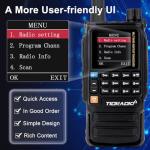 Ham Radio TIDRADIO TD-H3 Plus, Bluetooth-Headphone-connectable, Web Upgrade, APP PC Wireless Programming, 8-Band Long Range Walkie Talkies NOAA Weather Two-Way Radio Handheld for Survival Gear 2 Pack