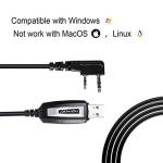 TIDRADIO CH340 Driver USB Programming Cable Support Chirp for baofeng UV-5R,UV-82,BF-F8HP,UV-82HP,5RM,5RH PRO,K5PLUS,GM-15Pro,UV-5G Plus,GM21,UV-32, TD-H8,TD-H3 Plus Walkie Talkies Accessories
