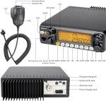 Upgraded AT-5555N II 10 Meter Radio with Original Programming Cable for Truck, 10 Meter Ham Radio Noise Reduction High Power 60W AM PEP/50W FM/SSB 60W(PEP) Mobile Transceiver with CTCSS/DCS
