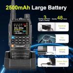 TIDRADIO TD-H3 GMRS Radios Handheld, APP/Web Bluetooth Programming, 8-Band Long Range Walkie Talkies Two Way Radios, Air Band, Freq Copy, DTMF, NOAA Weather, 2500mAh, 15.15in Antenna - Full Kit 2 Pack