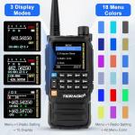 TIDRADIO TD-H3 Plus GMRS Handheld Radio Long Range Walkie Talkies USB-C Charging & Wireless Programming Multi-band Rechargeable Two Way Radios 2500mAh Battery NOAA Weather Radio Frequency Copy -2 Pack