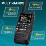 TIDRADIO TD-H3 Ham Multi-Band Radio(2×2500mAh Batteries), Wireless Programming, USB-C Programming & Charging, Rapid Handheld Long Range Two Way Radios, Mode Switchable, DTMF NOAA FM Frequency Match