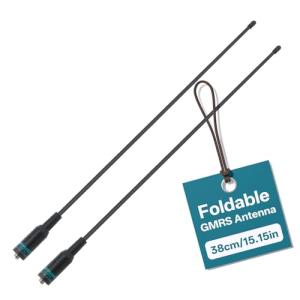 TIDRADIO TD-771 GMRS Radio Antenna 2 Pack–15.15 Inch SMA Female 462-468MHz, Compatible with TD-H8/TD-H3/H3 Plus/GM-5RH/UV-5G Plus/GM-15 Pro/UV-9G/GM21 Walkie Talkies