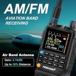 TIDRADIO TD-H3 Ham Multi-Band Radio(2×2500mAh Batteries), Wireless Programming, USB-C Programming & Charging, Rapid Handheld Long Range Two Way Radios, Mode Switchable, DTMF NOAA FM Frequency Match